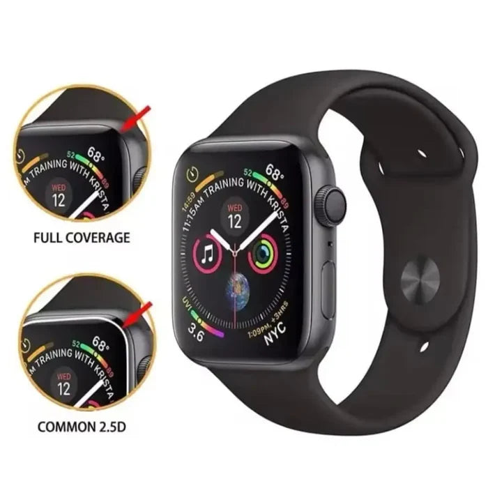 Habicare Apple Watch Series 10 42mm screen protectors, pack of 5, clear protective film for smartwatch screen.