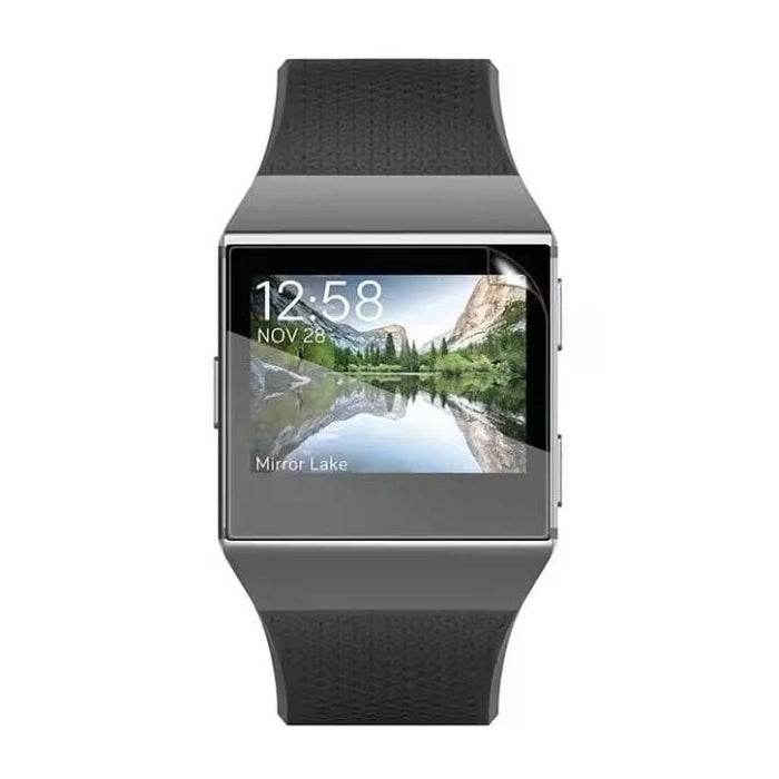 Gray Fitbit Ionic screen protector for watch, designed to protect the smartwatch display from scratches and impacts.