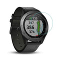 Black Garmin Approach S40 watch screen protector, designed for golf smartwatch, provides durable screen protection.