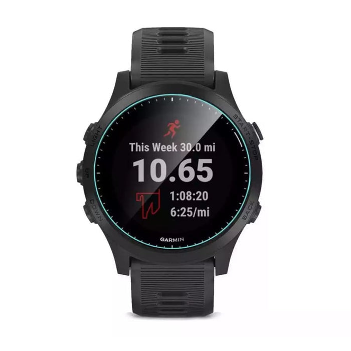 Garmin Forerunner 935 watch screen protector from That Watch Shop, clear protective film covering the watch display.