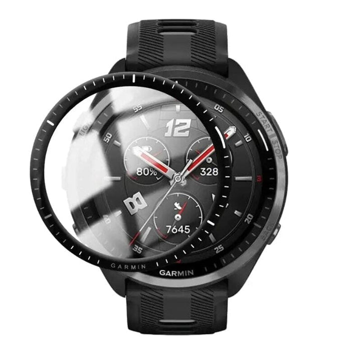 Garmin Forerunner 965 watch screen protector, clear protective cover fitting the smartwatch display.