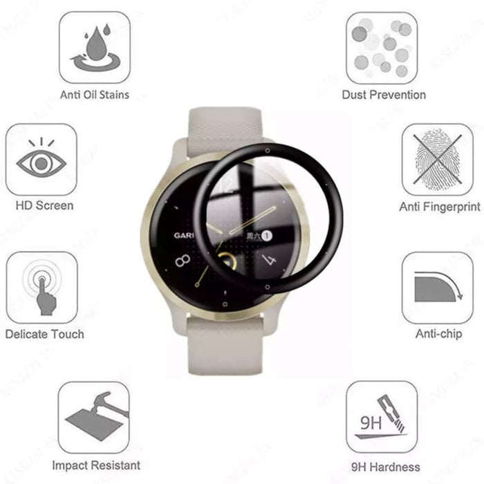 Garmin Venu 2S watch screen protector from That Watch Shop, anti-stain protective film for smartwatch screen.