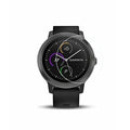 Clear screen protectors for Garmin Vivoactive 3 smartwatch, shown in a pack of two, offering durable protection for the device.