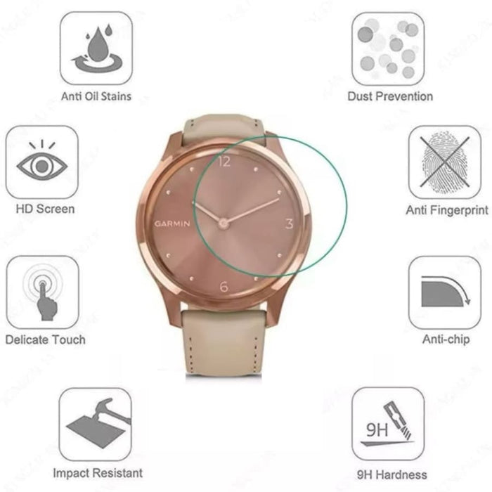 Garmin Vivomove Style watch screen protector from That Watch Shop, clear protective film for watch display.