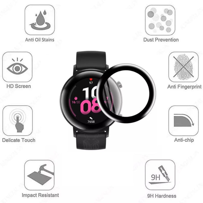 Huawei GT 2 42mm watch screen protector by That Watch Shop showing transparent protective film on smartwatch display