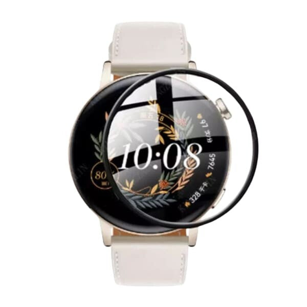 Huawei GT3 Pro 43mm watch screen protector from That Watch Shop, clear protective film on smartwatch display.