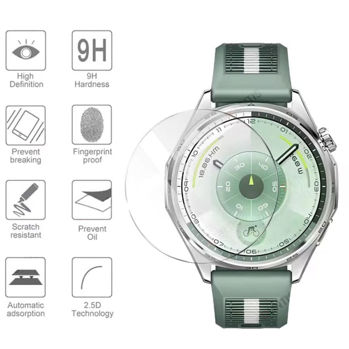 Huawei GT6 Pro 46mm watch screen protector from That Watch Shop showing clear, edge-to-edge protective film on smartwatch display.