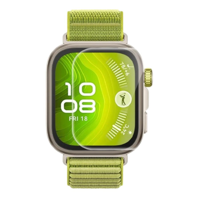 Clear screen protector for Huawei Watch Fit 4 Pro, designed to protect the watch's display with a transparent, durable cover.