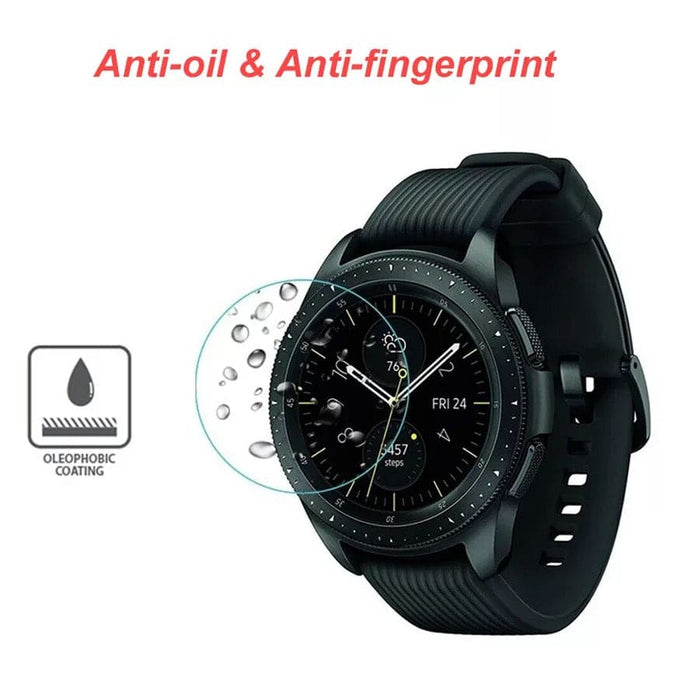 Samsung Galaxy Watch 42mm screen protector with anti-fingerprint and oleophobic coating for That Watch Shop.