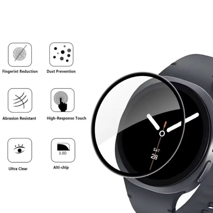 Samsung Galaxy Watch 8 44mm screen protector, clear protective film for watch screen, designed by That Watch Shop.