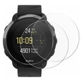 Pack of two screen protectors for Suunto 3 and 3 Fitness watches, clear protective film on a watch case.