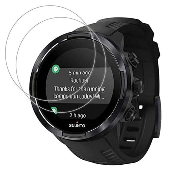 Clear screen protector for Suunto 9 Baro watch case, providing protection and durability for smartwatch screens.