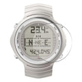 Two clear screen protectors for Suunto DX watch case, designed to shield the watch face from scratches and damage.