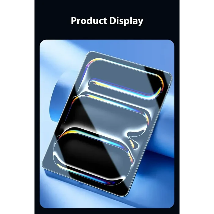 Habicare 9eight5 tempered glass screen protectors for iPad, pack of 2, showing clear, durable protective layers on various iPad models.