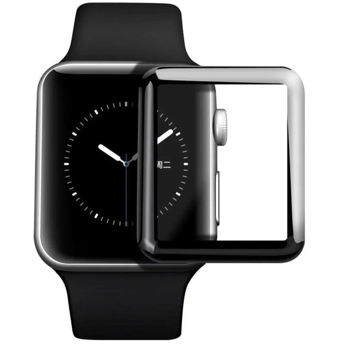 Two clear screen protectors for Apple Watch 1st generation 42mm, designed to shield the watch display from scratches.