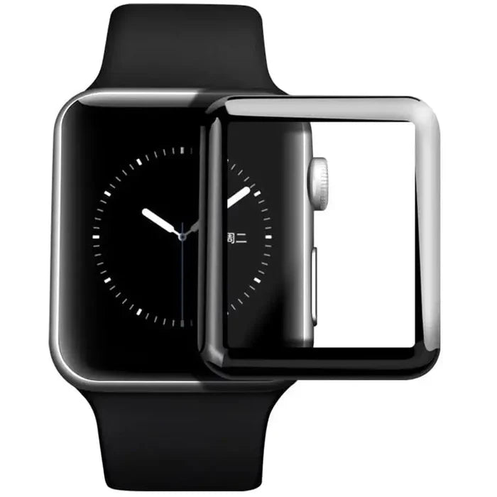 Set of five Habicare Apple Watch Series 2 42mm screen protectors, clear protection for smartwatch screens.