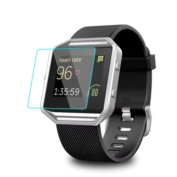 Pack of five Habicare Fitbit Blaze screen protectors, clear watch screen protectors to prevent scratches and damage.