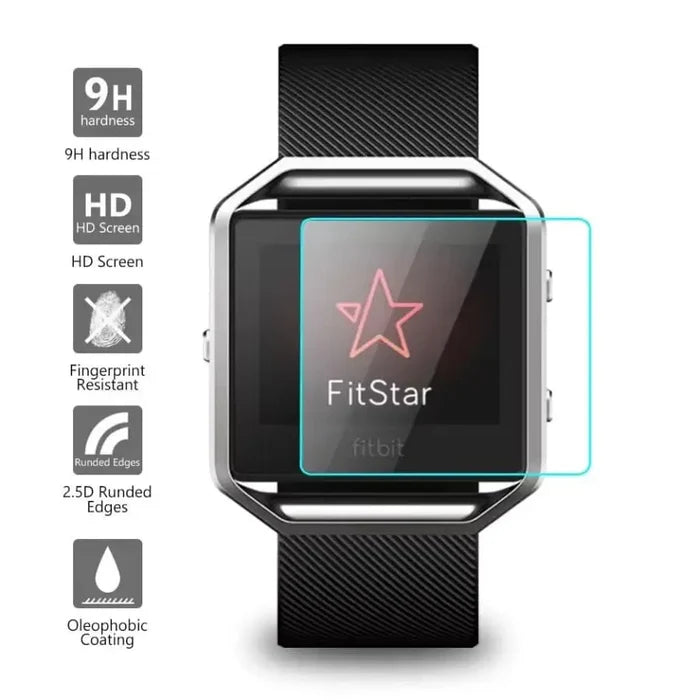 Pack of five Habicare Fitbit Blaze screen protectors, durable watch screen protectors for added device protection.