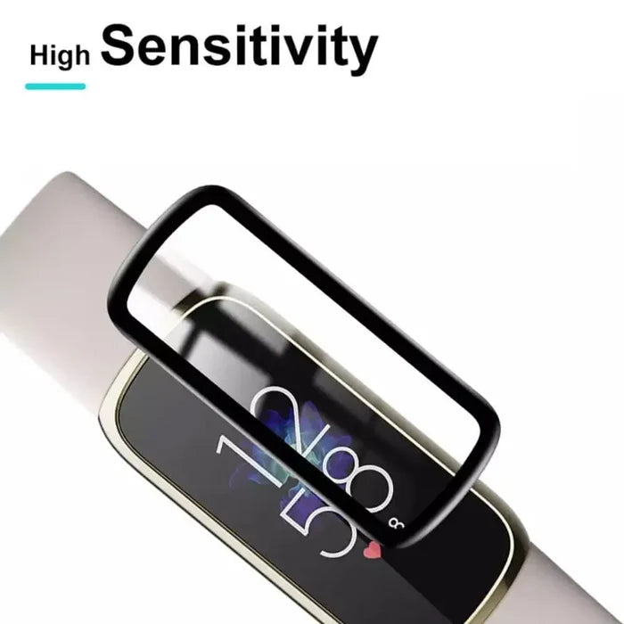 Habicare Fitbit Luxe screen protectors, pack of 5, transparent watch screen protectors for enhanced device protection.