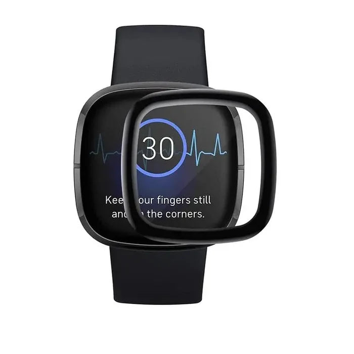 Habicare Fitbit Sense 2 screen protectors pack of 5, clear watch screen protectors for enhanced device protection.