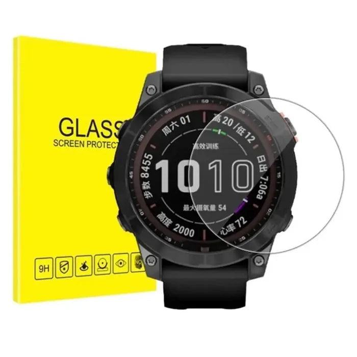Habicare Garmin fenix 7S/7S Series 42mm watch screen protectors, pack of 5, showing clear, durable protective film on smartwatch screen.