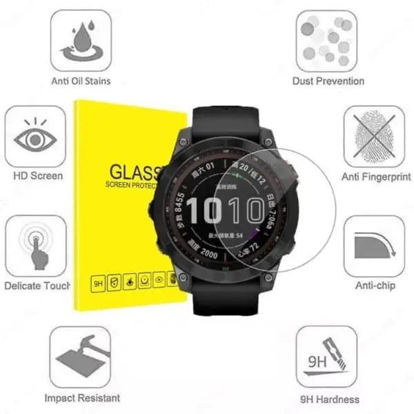 Habicare Garmin fenix 7S/7S Series 42mm screen protectors, pack of 5, clear watch screen protection for Garmin smartwatch.