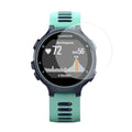 Pair of Garmin Forerunner 235 screen protectors, clear watch screen protectors for smartwatch protection, from That Watch Shop.