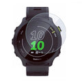 Set of two Garmin Forerunner 55 watch screen protectors, clear and protective covers for the smartwatch display.