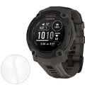 Set of five Habicare Garmin Instinct E 40mm watch screen protectors, clear protective covers for smartwatch display.