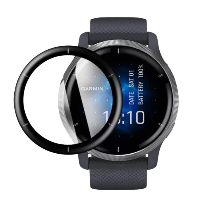 Pack of two Garmin Venu 2 screen protectors by That Watch Shop, clear watch screen protectors for smartwatch display.
