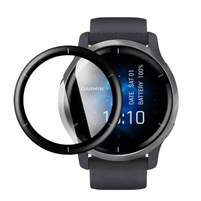 Set of five Habicare Garmin Venu 2 screen protectors for watch display protection and scratch resistance.