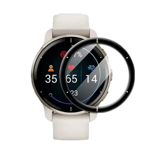 Pack of five Habicare Garmin Venu 2 Plus screen protectors, durable watch screen protectors for Garmin Venu 2 Plus smartwatch.