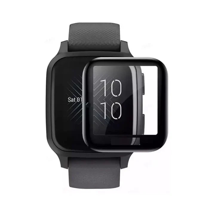 Set of five Habicare Garmin Venu Sq Series watch screen protectors, clear and durable protection for smartwatch screens.