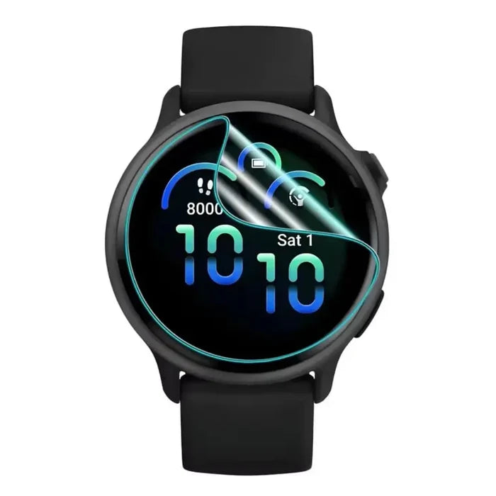 Habicare Garmin Vivoactive 6 screen protectors, pack of 5, clear watch screen protectors for durability and scratch resistance.