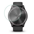Pack of two gray Garmin Vivomove Sport screen protectors for watch screens, designed for durable, clear protection.