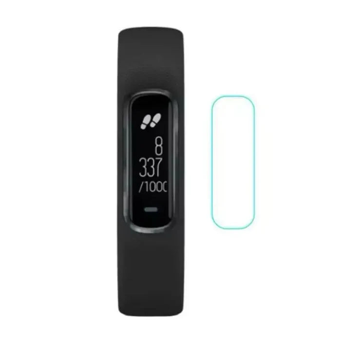 Set of five Habicare Garmin Vivosmart 4 screen protectors, clear watch screen protectors for added device protection.