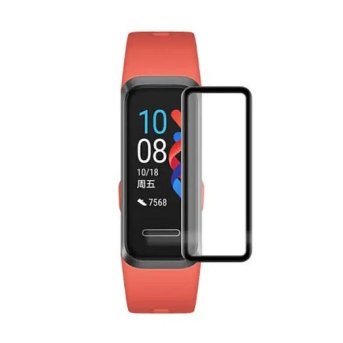 Set of five Habicare screen protectors for Huawei Band 4 Pro smartwatch, providing durable protection for the watch screen.