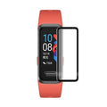 Set of five Habicare screen protectors for Huawei Band 4 Pro smartwatch, providing durable protection for the watch screen.