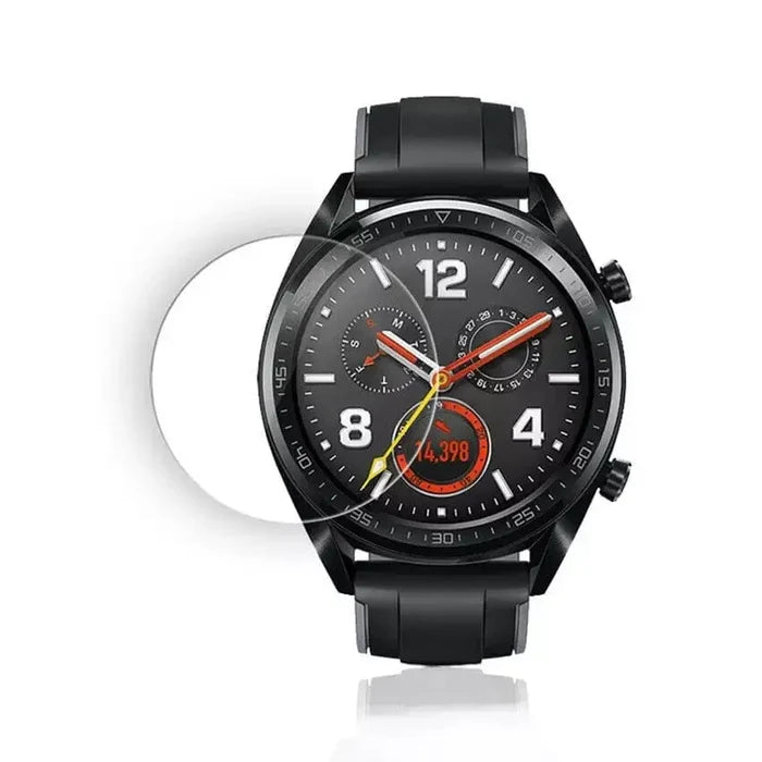 Set of five Habicare screen protectors for Huawei GT 2 46mm smartwatch, providing durable protection for the watch face.