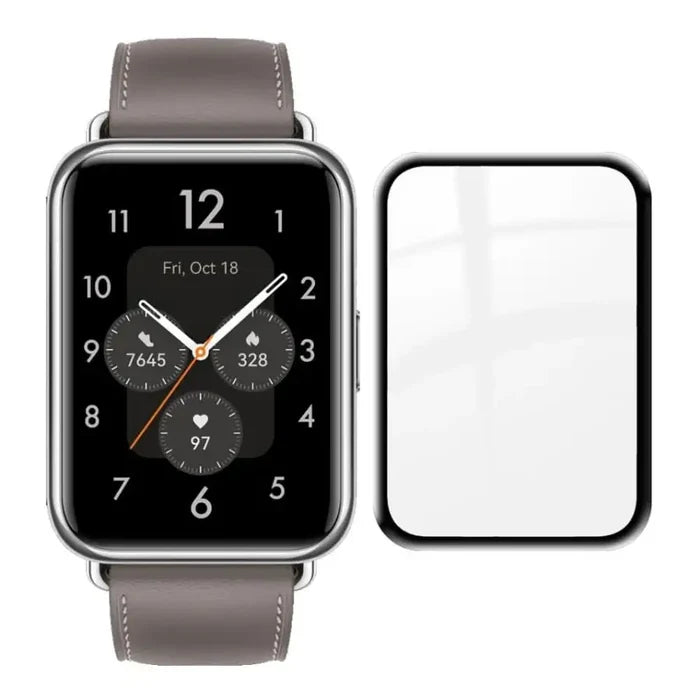 Set of five Habicare screen protectors for Huawei Watch Fit 2, designed to safeguard the watch display from scratches and damage.