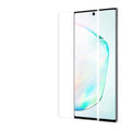 Two clear 9eight5 screen protectors for Samsung Galaxy Note 10 Plus, designed to protect the device's screen from scratches.