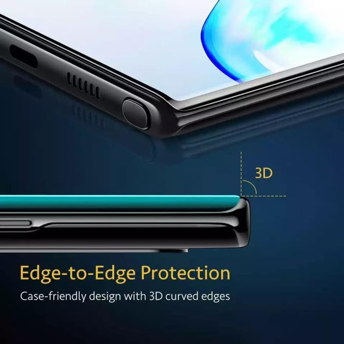 Clear screen protectors for Samsung Galaxy Note 10 Plus by 9eight5, shown in a pack of two protecting the device screen.
