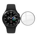 Set of two black screen protectors for Samsung Galaxy Watch 3 45mm smartwatch, designed to shield the watch display.