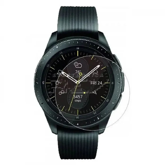 Set of five Habicare screen protectors for Samsung Galaxy Watch 46mm, designed to shield the watch face from scratches and damage.