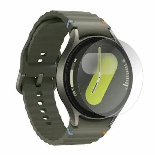 Habicare Samsung Galaxy Watch 7 44mm screen protectors, pack of 5, clear protective covers for smartwatch screens.
