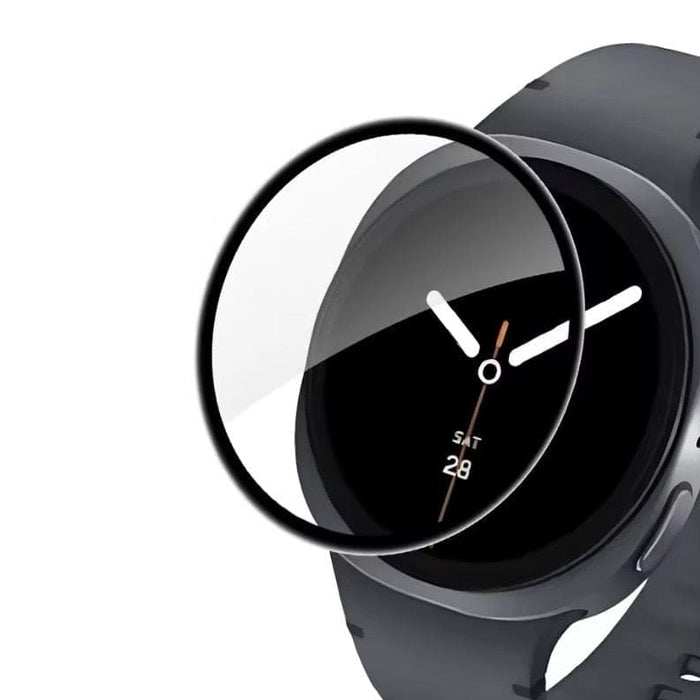 Samsung Galaxy Watch 8 (44mm) screen protector pack of 2, transparent protective film for watch screen.
