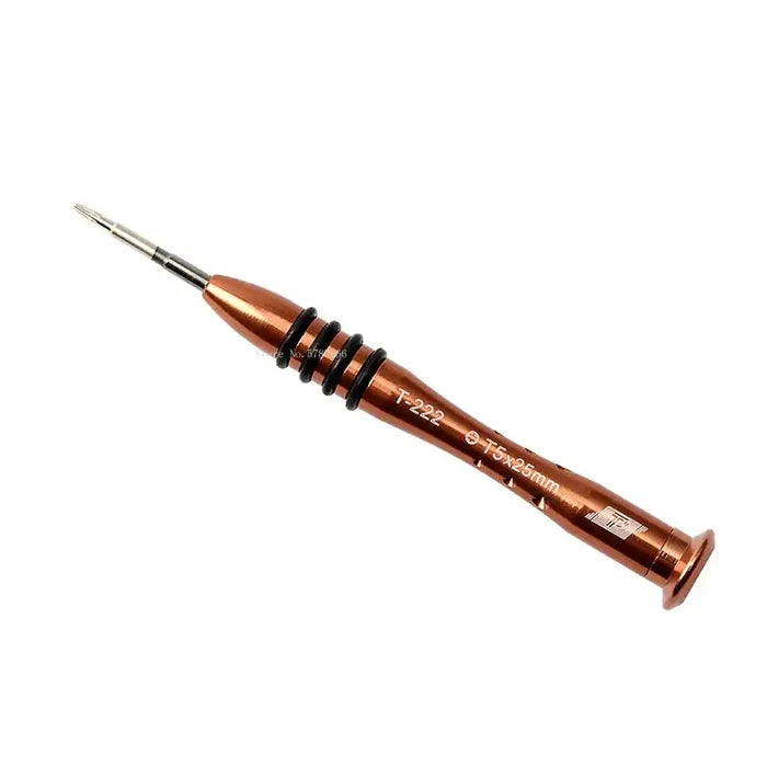 Habicare HBC screwdriver set with 1.2mm P5 and T5 bits, featuring five different sets for precise screwdriving tasks.