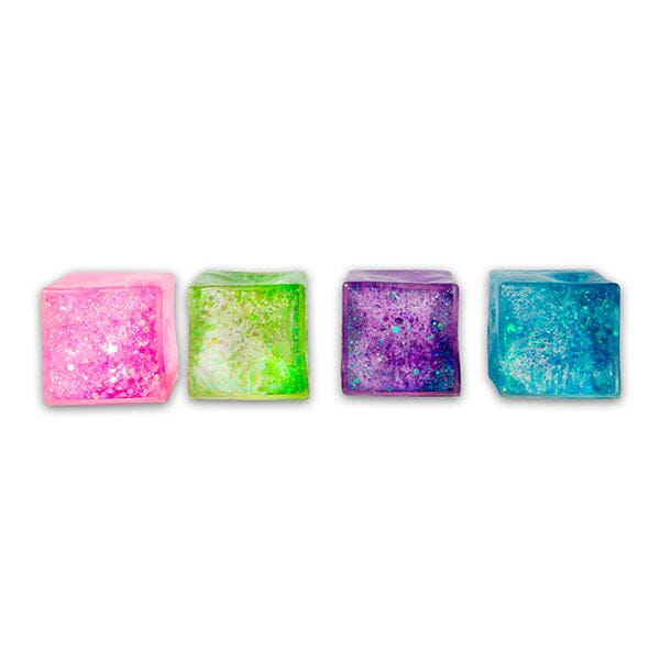 Scrunchems Glitter Sugar Cube 2.5 Inch Squishy Sensory Toy - Assorted
