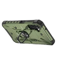 Green Habicare Shockproof Armor Case for Samsung Galaxy A and S Series, durable protective phone cover with rugged design.