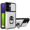 White Shockproof Card Slot Case for Samsung Galaxy Note and S Series by Habicare, showing durable protective design with card slots.